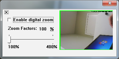 6 ZOOM Esta função permite fazer um zoom digital na imagem mostrada da câmera.