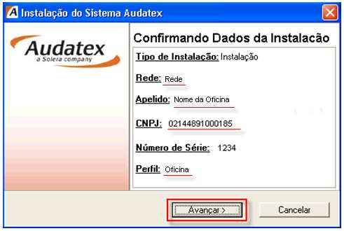 Certifique se seus dados estão