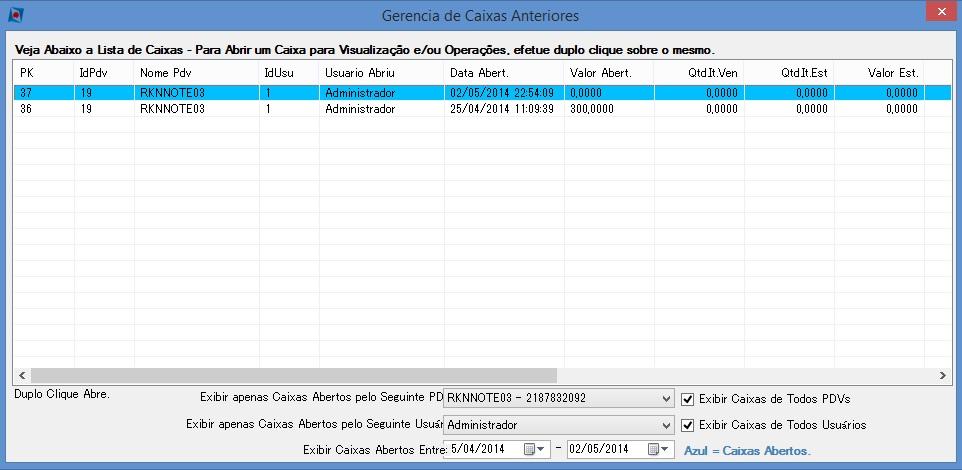 o Este botão simplesmente irá permitir que você informe o troco final do caixa e o feche, permitindo assim a abertura de um novo período; o Clicando em Relatório Analítico, o sistema abrirá uma nova