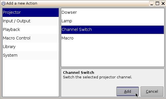 Escolha o nome do projetor no menu suspenso exibido (Figura 189).