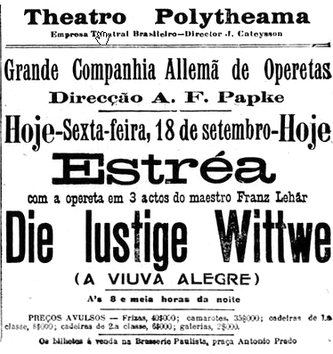 Figura 10 - Anúncio publicado no Correio Paulistano em 18/09/1908.