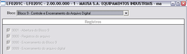 Incluída a opção de listar o bloco J800. Lembrando que esse bloco somente será gerado para o período que possui apuração de lucros e perdas padrão do sistema.