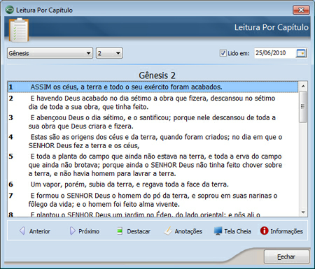 41 Ajuda da Bíblia Hábil Dados importantes desta dela Ao abrir esta tela você verá a imagem abaixo.