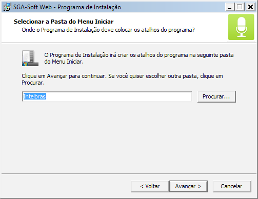 3. Selecione que versão do IIS você deseja adicionar. A versão IIS Express é compatível com o Windows XP SP3, Server 2003 e 7 Home Editon.