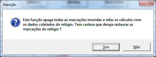 Apuração de Ponto Após coletar as marcações armazenadas no relógio, o usuário pode optar por exportar as marcações ou realizar o Tratamento de ponto.