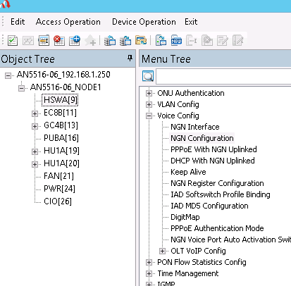 Após as configurações serem feitas, devem ser salvas, para isso clique em Create On Device e Write to Database Passo 4 Criando um ramal, usuário e