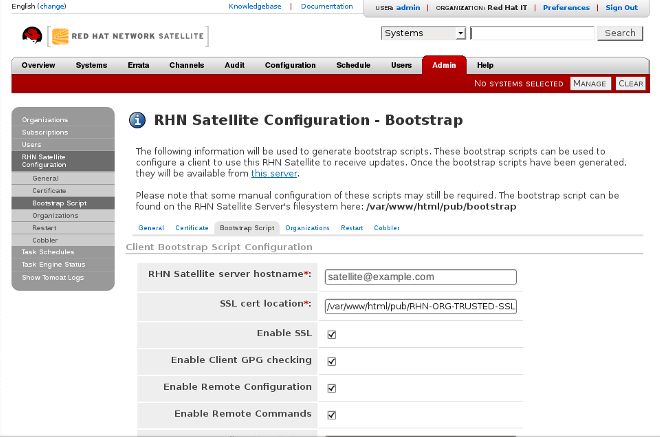 Red Hat Network Satellite 5.5 Guia de Instalação Figura 4.