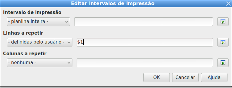 repetir nas páginas seguintes. No exemplo é a linha 1.