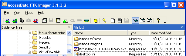 Figura 12: Visualização do instalador do VirtualBox apagado 4.9.