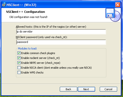 Anexo F F - Cliente Nagios em Windows O presente Anexo, baseado em [NagWin], ilustra a instalação de um Cliente Nagios em Windows.