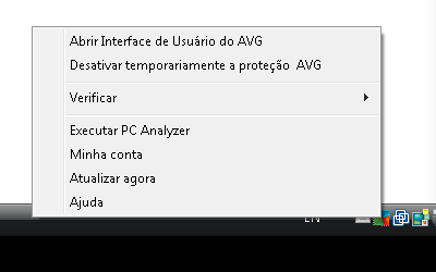 progresso e resultados na janela Relatórios, que se abre automaticamente.