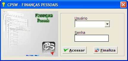 APRESENTAÇÃO O CPS FINANÇAS PESSOAIS é um software desenvolvido para gerenciar a movimentação financeira de forma pessoal, rápida e simplificada fornecendo relatórios e demonstrativos.