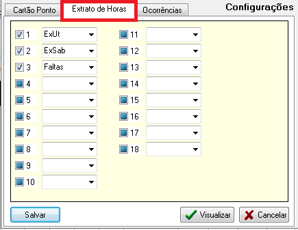 1 Imprimir todos os funcionários: com esta opção marcada o sistema manda gerar a folha ponto de todos os funcionários cadastrados.