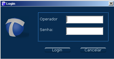 Senha: senha usada pelo operador para efetuar o seu login.