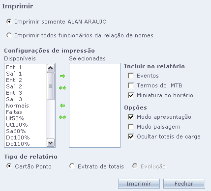 ....Permite a montagem de um arquivo texto armazenando os resultados de um período escolhido com a finalidade de suprir a folha de pagamento para cálculo das horas processadas.