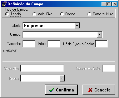 Será possível configurar nesta opção o formato do código de barras, caso fuja dos padrões utilizados.