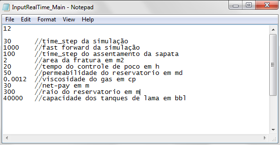Figura 73 Arquivo UFRJDRILLINGSIMULATOR/INPUTS/INPUTREALTIME_MAIN.