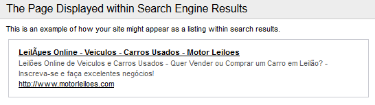 Figura 44 - Resultado da análise SEO à Robots Meta Tab (SEOWORKERS) 4.1.