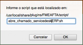 Configuração de rotina externa à ser executada por ativo ou alerta; Em cada evento de alerta é possível customizar completamente o sistema com rotinas externas