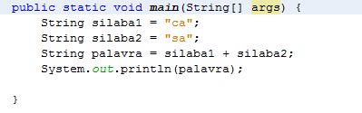 MÉTODOS DA CLASSE STRING Método para concatenar O operador + pode ser