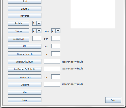 Alguns componentes e seus nomes rotateindex swappos1