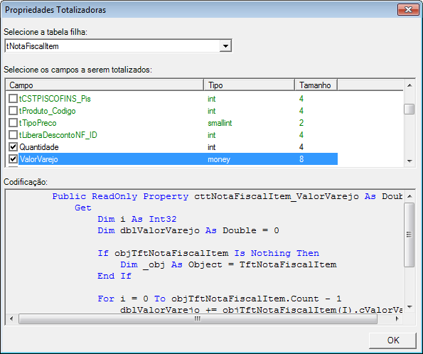 2.5 - Propriedades Totalizadoras São propriedades pertencentes às classes de registro que totalizam valores de campos contidos em registros de tabelas-filhas.