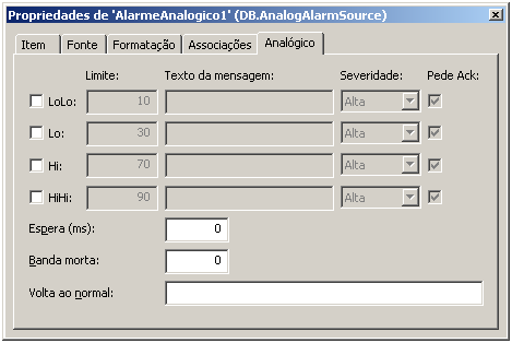 Há vários tipos de Fontes de Alarme que podem ser inseridas na Área do Alarme. Os tipos de Fontes de Alarmes estão descritos nas seções seguintes. 13.2.