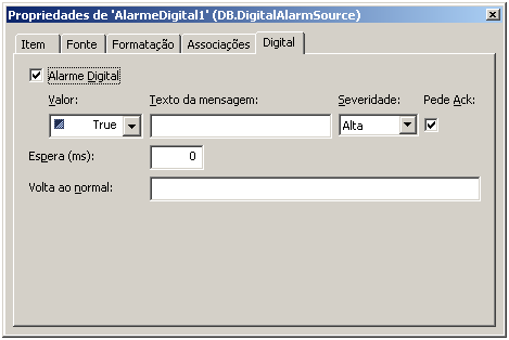 13.2.2.2 Digital Permite monitorar uma variável (ou expressão) digital, pela especificação de alarme