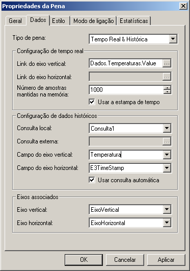 16.1 Configurações das Penas O objeto Coleção de Penas representa o conjunto de Penas contidas no E3Chart.