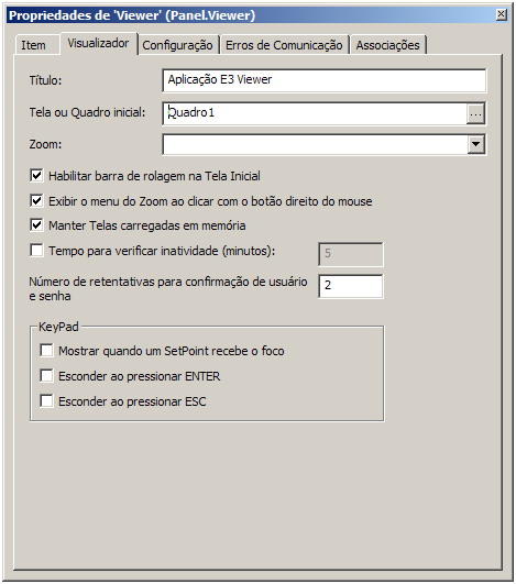 5.4.3 Tela Inicial da Aplicação 1. Clique com o botão direito do mouse no Viewer e escolha a opção Propriedades.