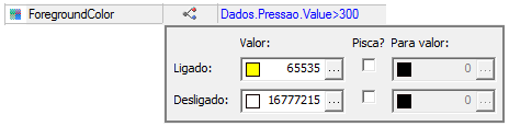 Associação Simples 3. Na TelaCaldeira, associe os Displays de Pressão, Vazão e Vapor a seus respectivos tags. 7.3.2 Conexão Digital 1.