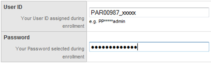Seu nome de usuário é o número PARXXXX_xxxxx, que lhe foi dado ao final da inscrição de parceria. Você também pode encontrá lo no seu e mail de boas vindas.