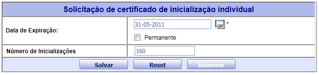 clicando em Salvar. Se você marcar a opção Permanente, a data de vencimento será 31-12-2099.