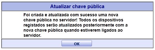 Clique no botão Sim para continuar. Clique no botão OK para fechar a janela e concluir a atualização.