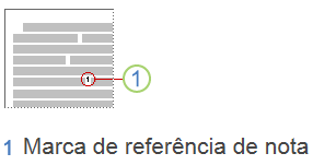 Inserir ou criar notas de rodapé e notas de fim Excluir uma nota de rodapé ou uma nota de fim Quando você desejar excluir uma nota, trabalhe com a marca de referência de nota na janela do documento e