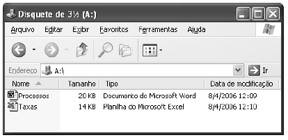 A figura acima mostra uma janela do Windows XP. Com relação a essa janela e ao Windows XP, assinale a opção correta. 19.