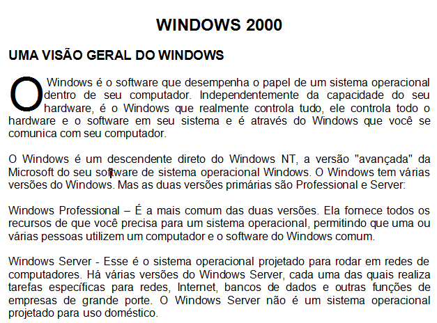 Importante lembrar que a escolha da quantidade de colunas não depende da quantidade de parágrafos selecionados, mas sim do layout que o usuário quer montar com o texto, assim, será possível