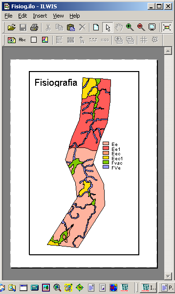 O domínio fisio já foi criado para todas as possibilidades de unidades fisiográficas, bastando selecioná-las na tabela: fisio: Cumes erosionais - C Encostas estruturais erosionais - Eee Encostas