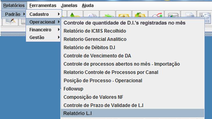 Relatórios de LI
