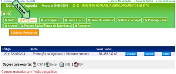 Clique na opção, em seguida digite o CPF do responsável e no campo incluir, como modelo abaixo.