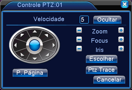 3.5.4 Controle PTZ Opere sua câmera PTZ facilmente através dos seguintes passos.