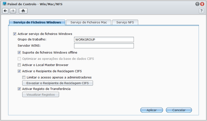 Capítulo Configurar a Partilha de Ficheiros Capítulo 7: 7 A partilha de ficheiros é uma das principais funções da Synology DiskStation.