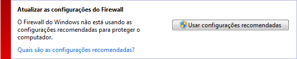 Perguntas Frequentes, Dicas Aviso Na seleção Painel de Controle > Firewall do Windows o único produtp referenciado é o Firewall do Windows e não o Avira FireWall.