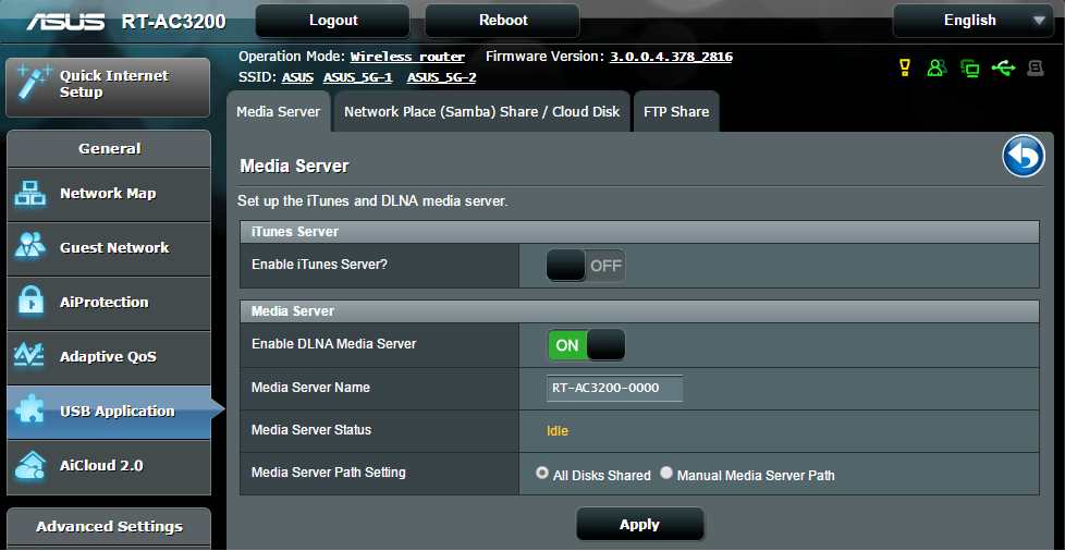 3.5.2 Utilizar o Centro de Servidores O Servers Center (Centro de Servidores) permite-lhe partilhar os ficheiros multimédia através do diretório de um Servidor Multimédia, do serviço de partilha