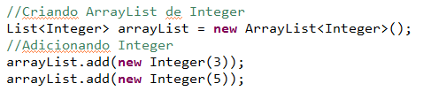 ArrayList e Vector No entanto, com o uso de Generics podemos definir de que tipo específico será a nossa coleção.