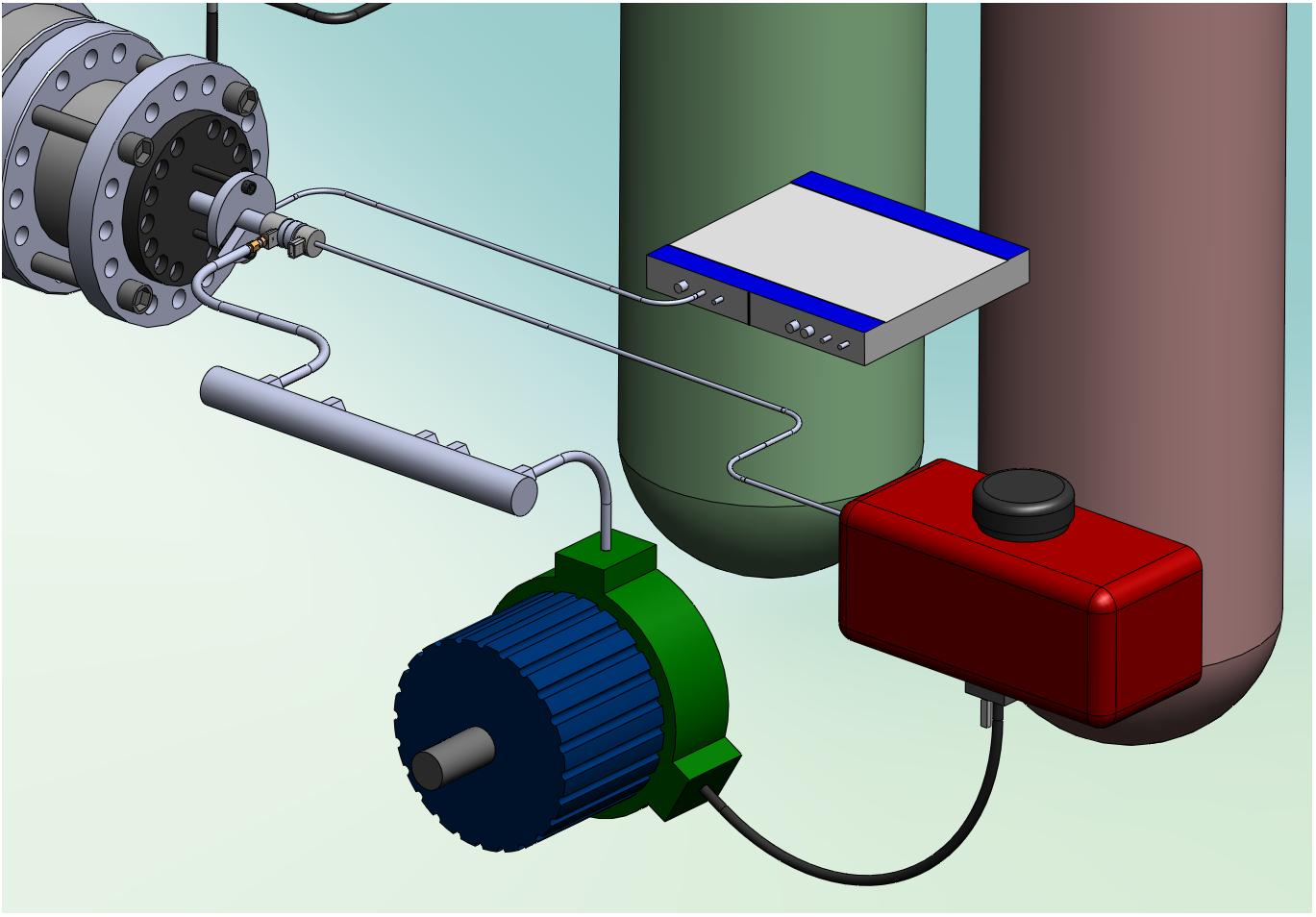 Experimental Apparatus Admission Air and Natural Gas