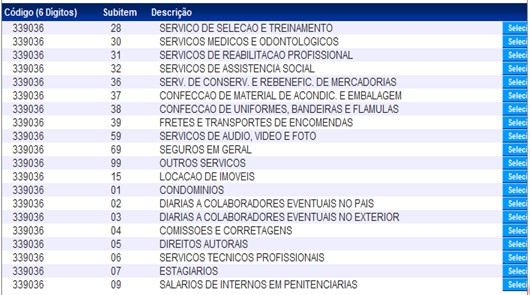 Escolha se o serviço que será pago com recursos do convênio (valor do repasse do governo mais a contrapartida financeira da entidade), ou informe se será disponibilizado como contrapartida de bens e