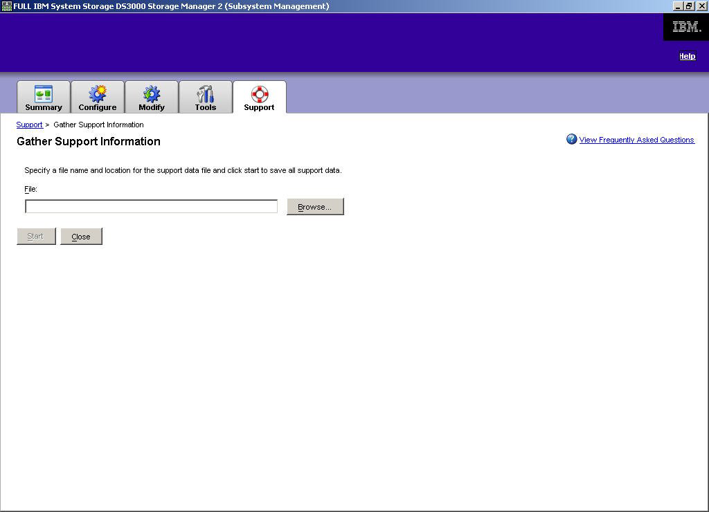 Para salar o perfil do subsistema de armazenamento, conclua as seguintes etapas: 1. Na janela Subsystem Management, clique em Summary Storage Subsystem Profile.