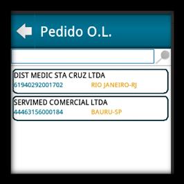 f. Pedido Na tela de Pedido( ), você consegue lançar pedidos para o PDV. O lançamento de uma visita não é obrigatório para o lançamento do pedido. Ao clicar no botão Pedido é exibida uma confirmação.