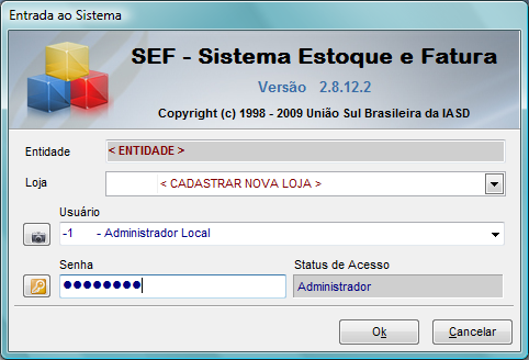 Instalação do SEF Download dos arquivos para Instalação 1. Os arquivos para download são estes: (CTRL + Clique no Link ) http://atualizacoes.usb.org.br/sef/instalacao_winsef/bk_estoque_zerado.